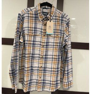 NWT PrAna Edgewater Long Sleeve Button Down Shirt